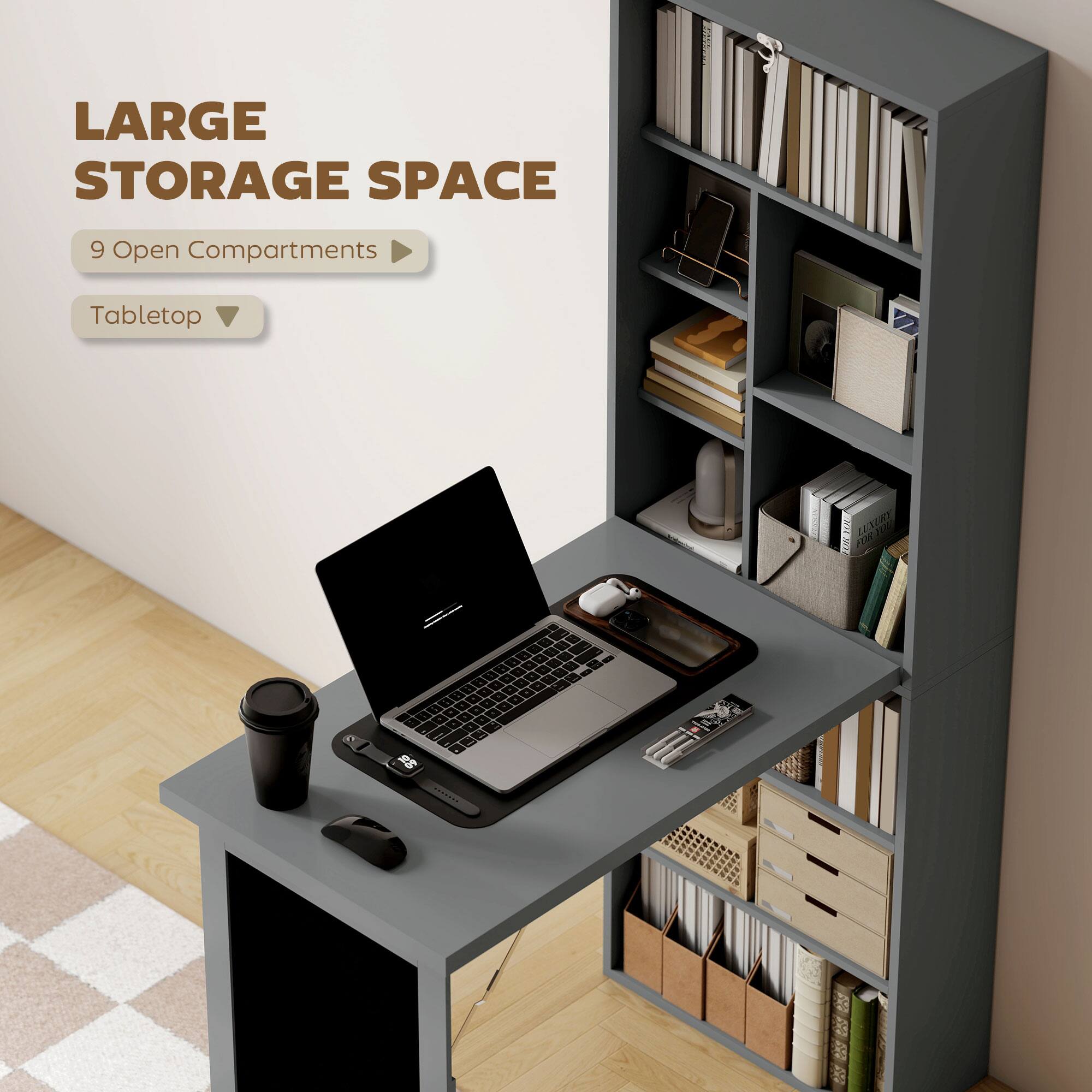 LARGE STORAGE SPACE
9 Open Compartments
Tabletop