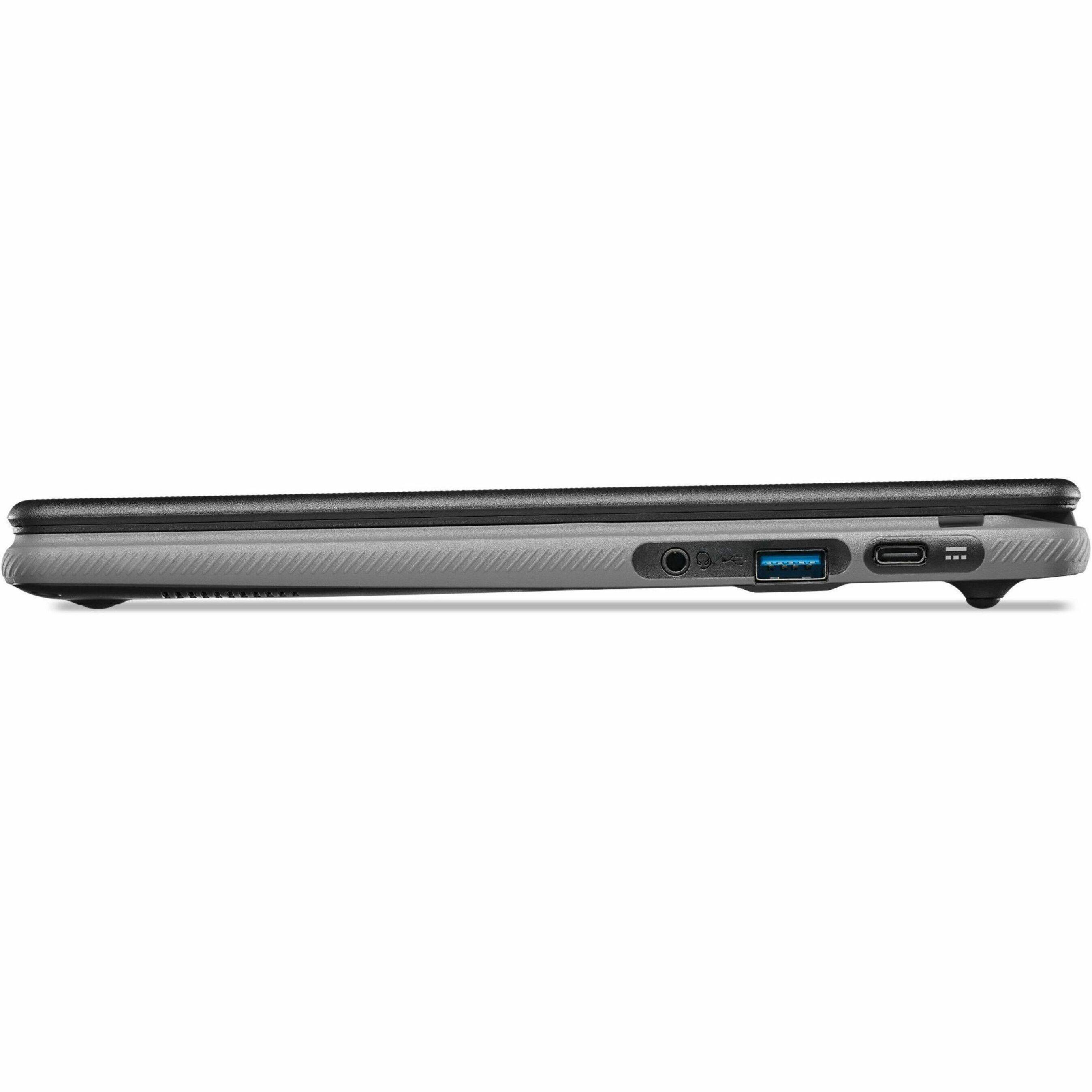Left. Acer - Chromebook 311 C725 11.6" TFT LCD 1366 x 768 (HD) Laptop - MediaTek MT8 with 4GB Memory - 64 GB eMMC - Black.