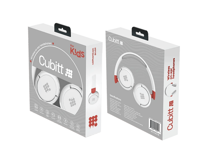 Cubitt Wireless On-Ear Headphones for Kids

Specifications:
- Wireless On-Ear Headphones
- Cubitt
- cubittworld.com

Features:
- Wireless
- On-Ear Headphones
- For Kids

Cubitt