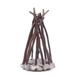 Cluzine - Campfire LED Night Light, Realistic Flame with Sound, USB/Battery Powered for Bedroom, Camping & Home Decor