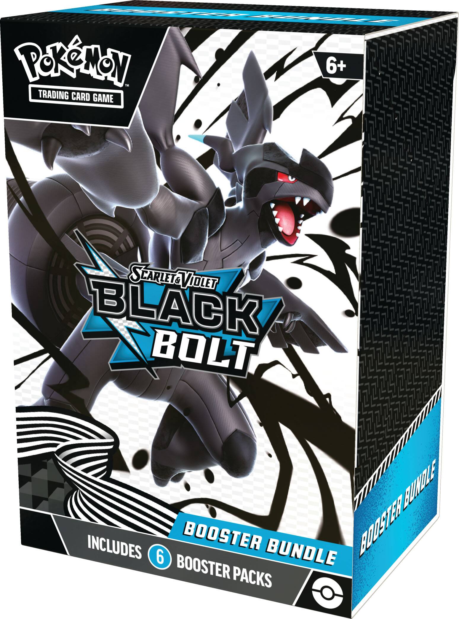 Pokemon - Trading Card Game 6+ Scarlet & Violet Black Bolt! Bundle includes 6 booster bundle booster packs.