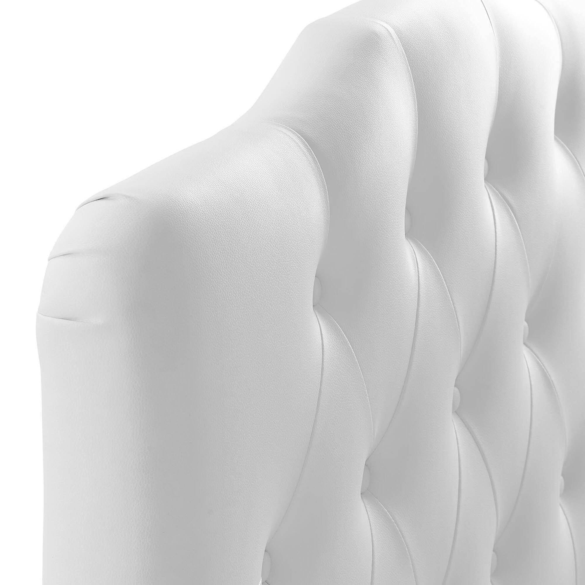 Alt View 2. Modway - Annabel Upholstered Vinyl Twin Headboard by Modway - White.