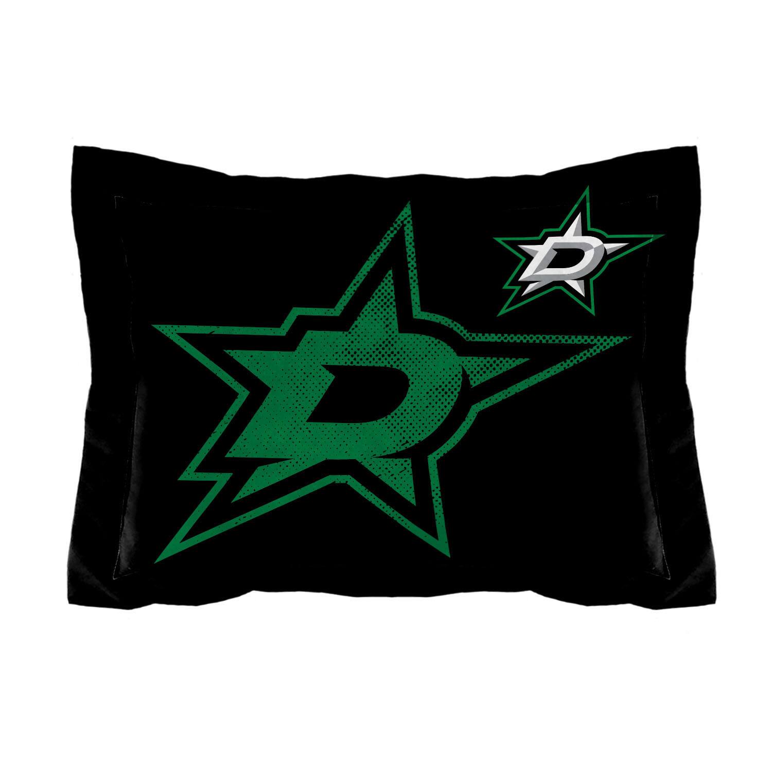 Left. Sweet Home Collection - NHL Dallas Stars Comforter & Pillow Sham Set- Twin/Twin XL - Multicolored.