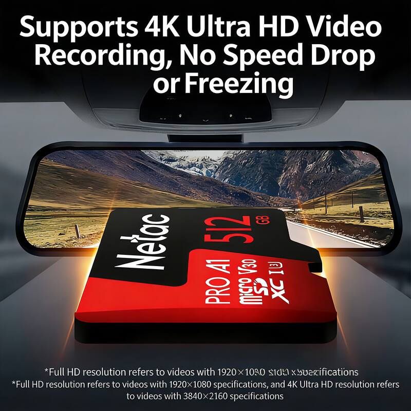 Supports 4K Ultra HD Video Recording, No Speed Drop or Freezing

*Full HD resolution refers to videos with 1920x1080 specifications, and 4K Ultra HD resolution refers to videos with 3840x2160 specifications