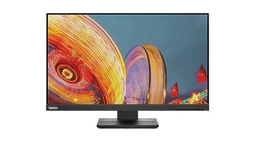 Alt View 1. Lenovo - Lenovo ThinkVision E24q-20 23.8" Monitor 2560 x 1440 IPS 75Hz 4ms - Black.