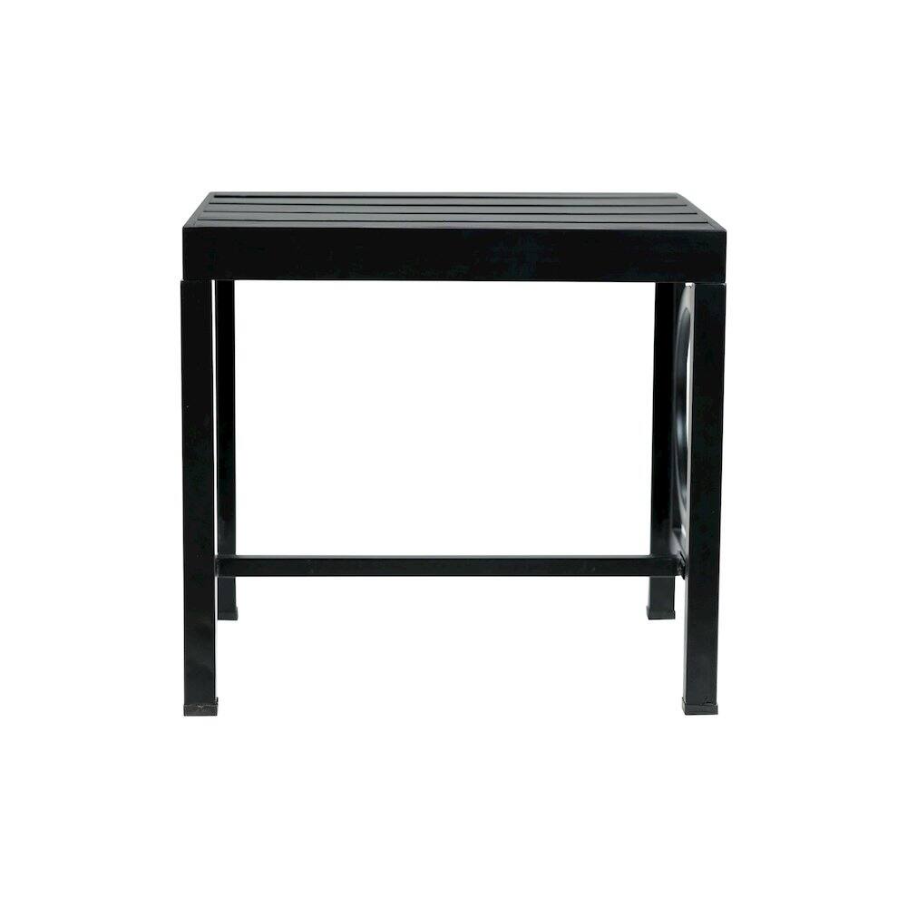 Alt View 2. Carolina Chair & Table - Gramercy Outdoor Set - Black - Black.