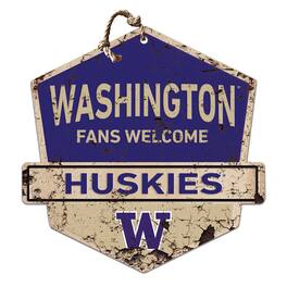 Jardine - Washington Huskies Fans Welcome Sign - Purple