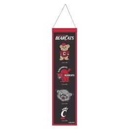 WinCraft - Cincinnati Bearcats 8" x 32" Wool Evolution Banner - Multicolor
