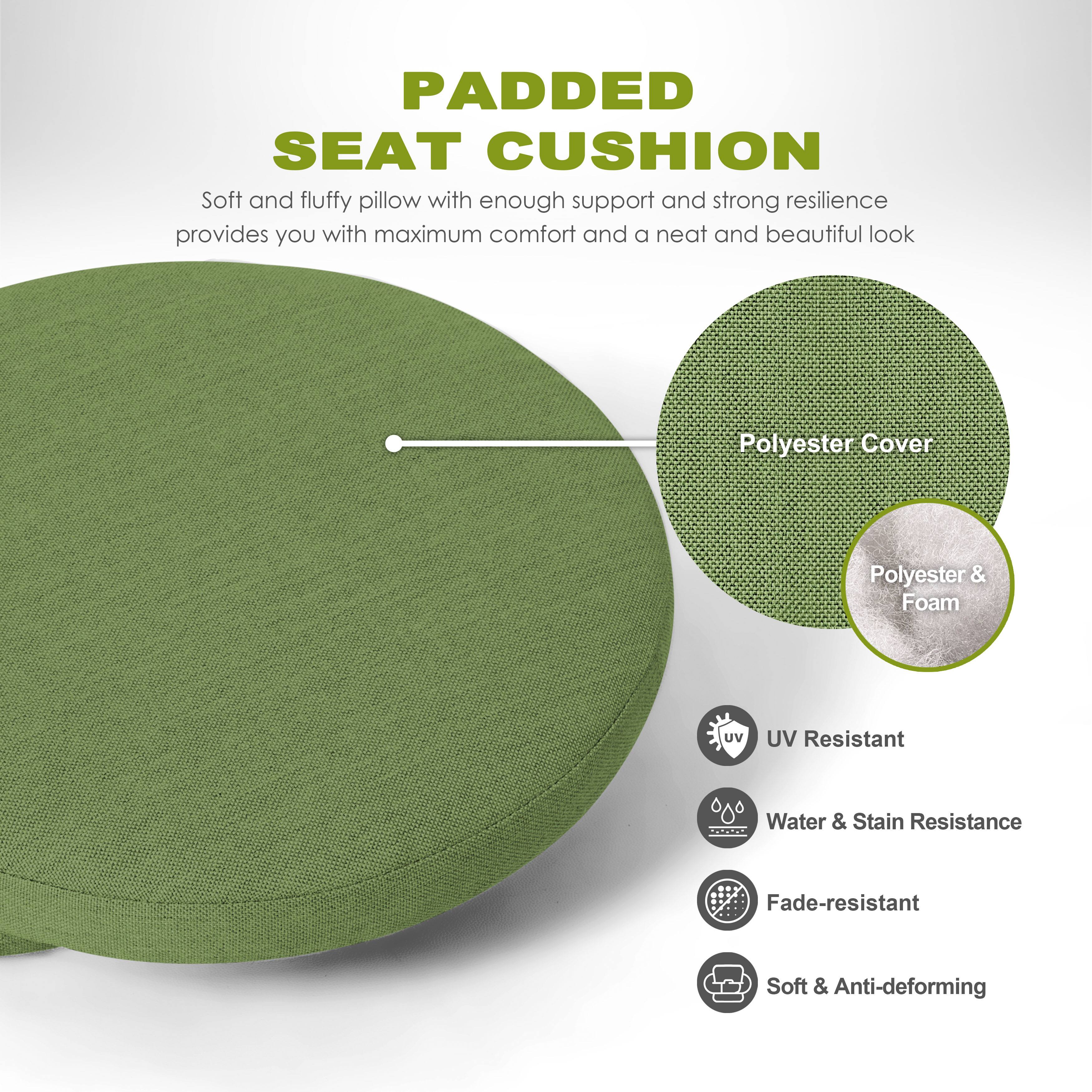 PADDED SEAT CUSHION

Soft and fluffy pillow with enough support and strong resilience provides you with maximum comfort and a neat and beautiful look

- Polyester Cover
- Polyester & Foam
- UV Resistant
- Water & Stain Resistance
- Fade-resistant
- Soft & Anti-deforming