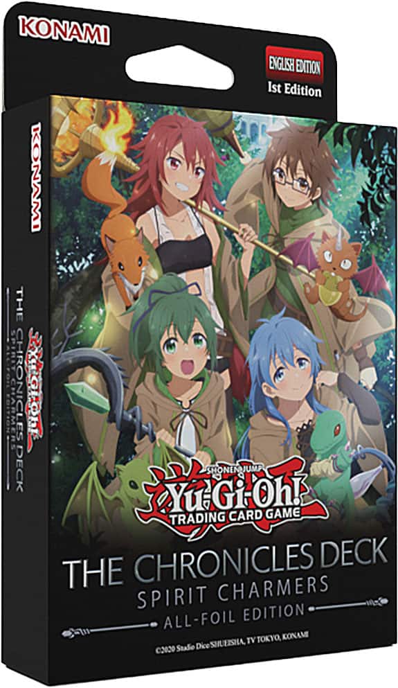 KONAMI ENGLISH EDITION 1st Edition
KONAMI
THE CHRONICLES DECK
SPIRIT CHARMERS
Yu-Gi-Oh! TRADING CARD GAME
ALL-FOIL EDITION
©2020 Shueisha, TV TOKYO, KONAMI