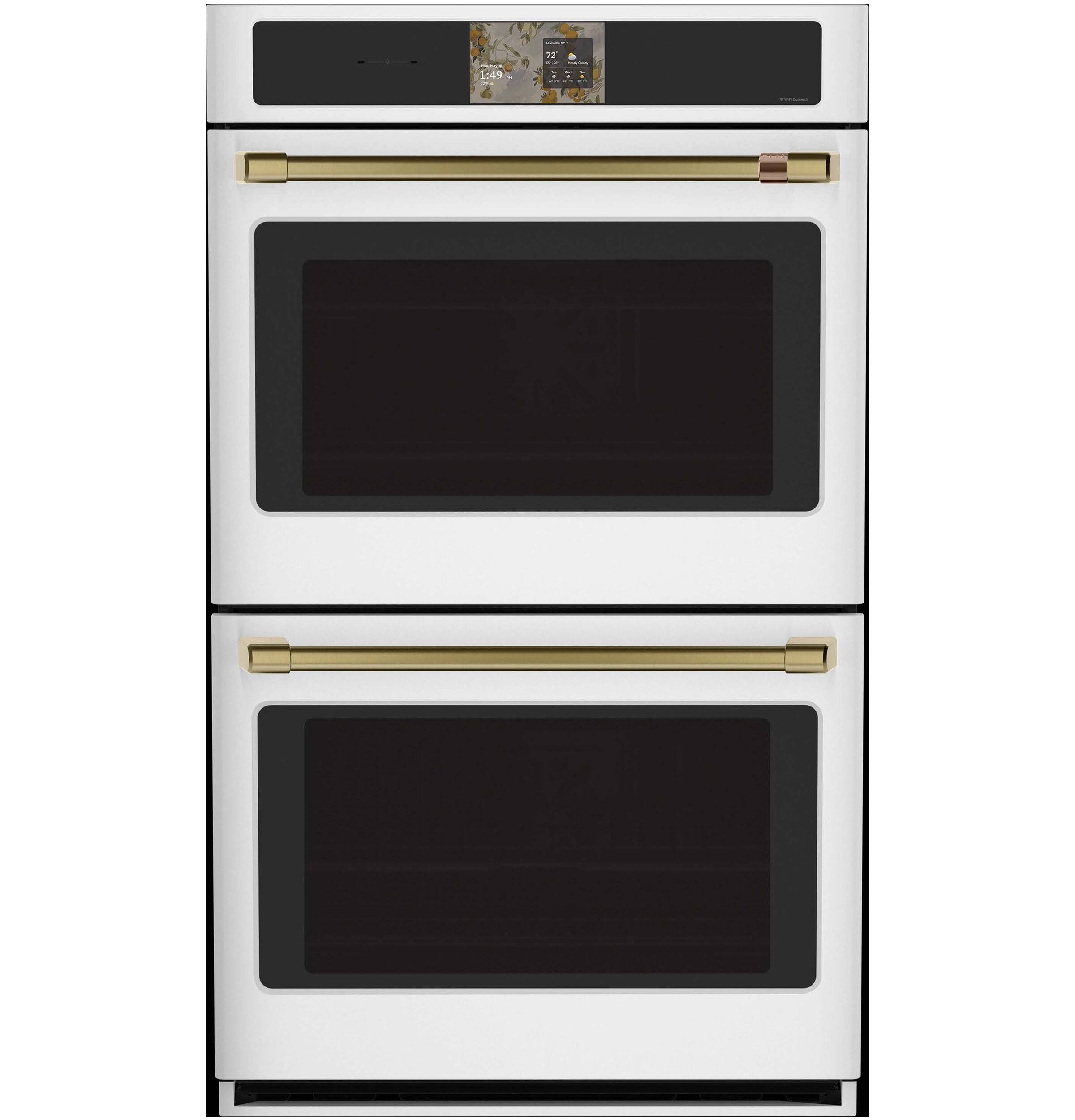 Alt View 29. Café - 30" Smart Built-In Double Electric Convection Wall Oven with Air Fry and Precision Cooking Modes - Matte White.
