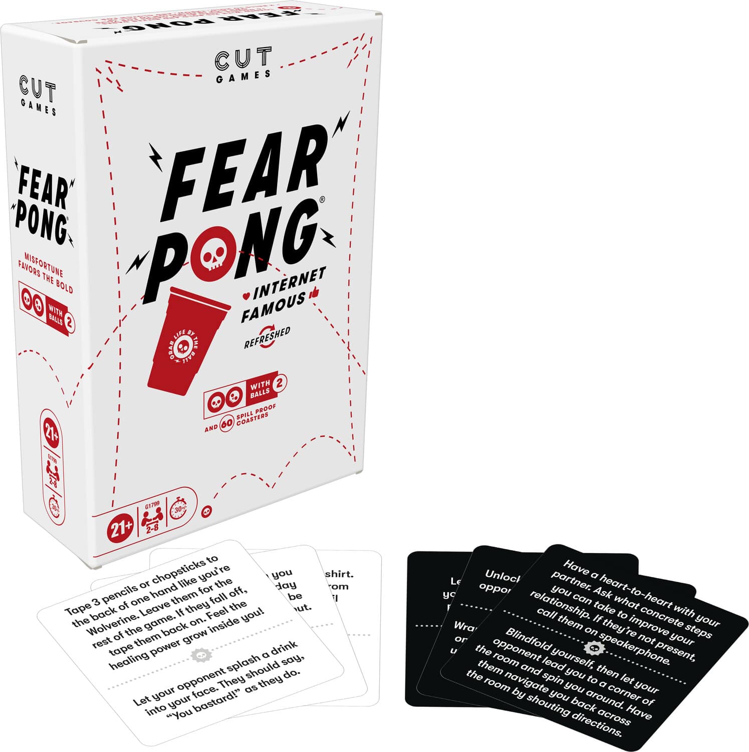 Hasbro - Fear Pong - Adult Party Game - GAMES (MISC) - Multicolor