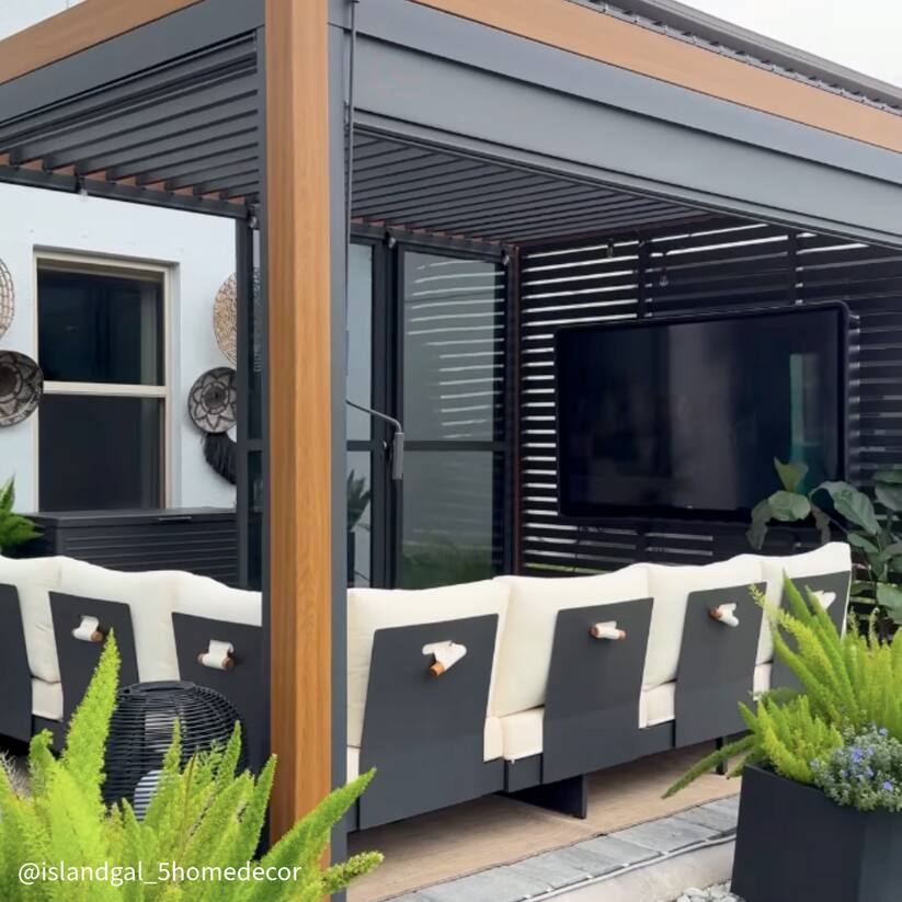 Alt View 5. Storm Shell - Storm Shell Classic Outdoor TV Enclosure  65" - Black.