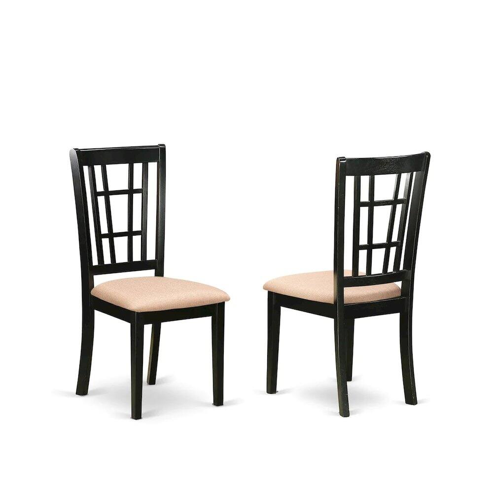 East West Furniture KENI5 BCH C 5 PC Kitchen Table set Dining Table ...