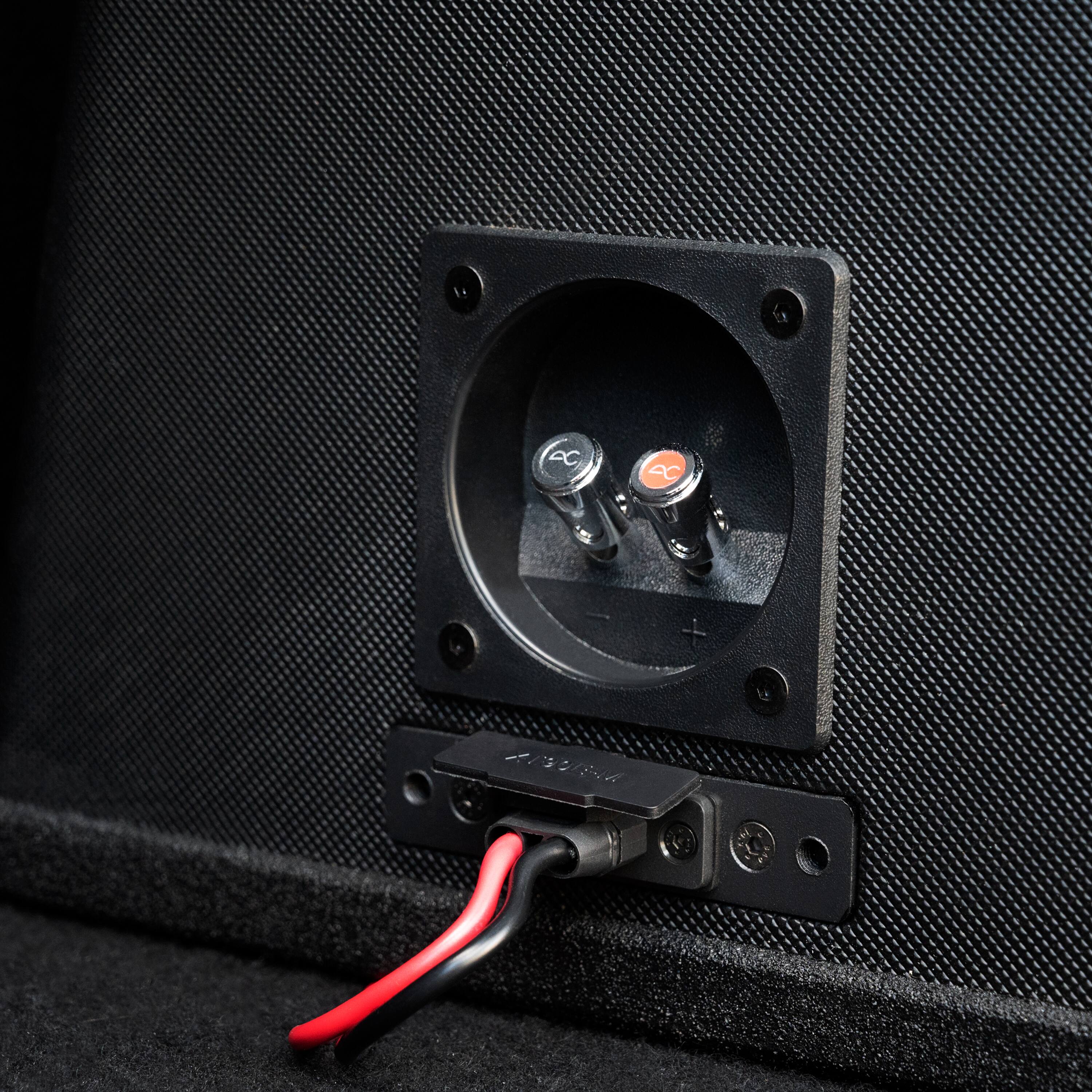 Alt View 26. AudioControl - Spike Series 8” Single-Voice-Coil 2-Ohm Loaded Vented Subwoofer Enclosure - Black.