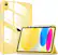 Front. DTTO - Case for iPad (A16) 11-inch 2025 and iPad 10th Generation 10.9 Inch 2022, Clear Back and TPU Shockproof Frame Cover - Yellow.