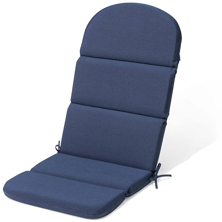 Front. Crestlive Products - Crestlive Products 1pc Outdoor water resistant Adirondack High Back Chair Cushion 19.69-in Navy Blue patio chair cushion - Navy.