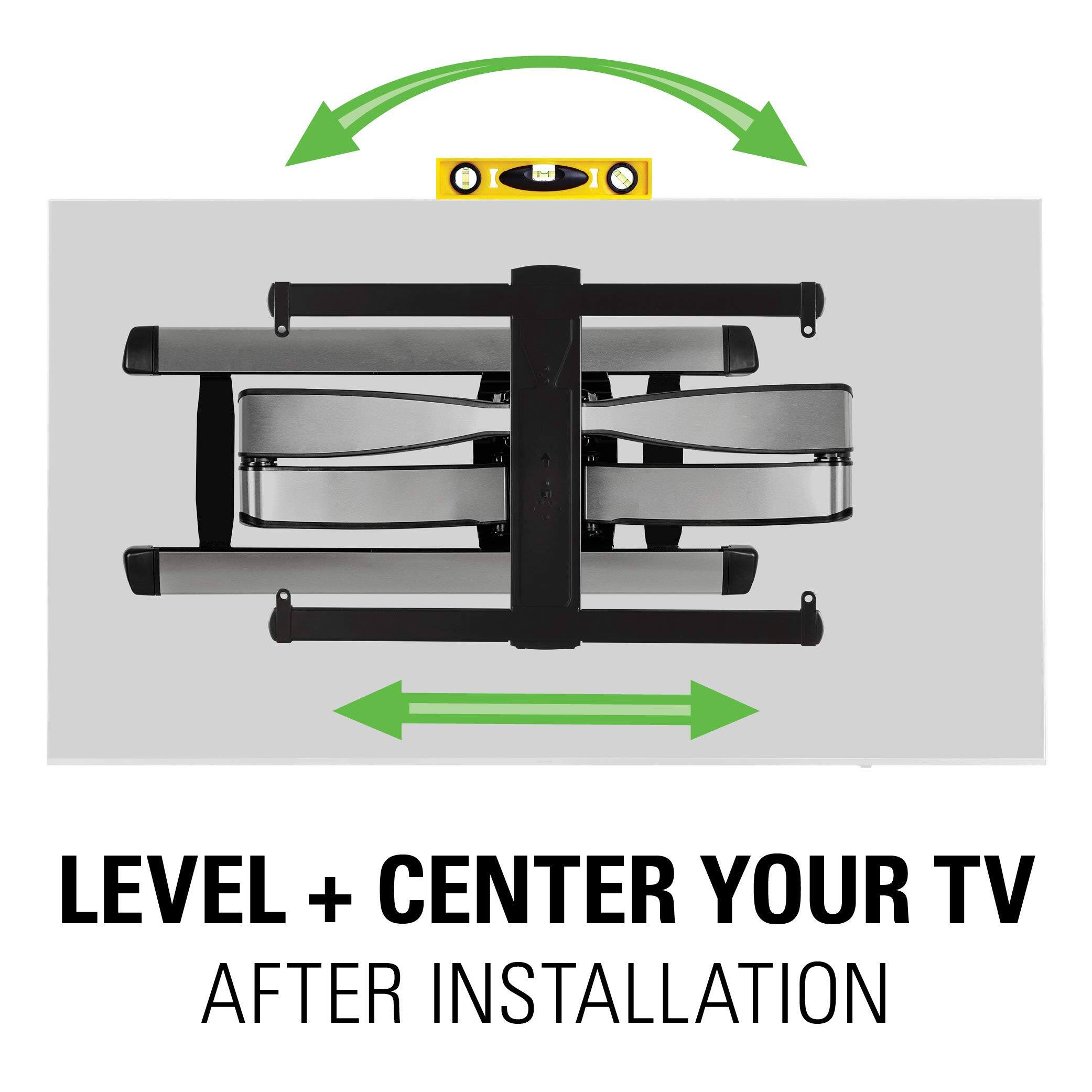 LEVEL + CENTER YOUR TV  
AFTER INSTALLATION
