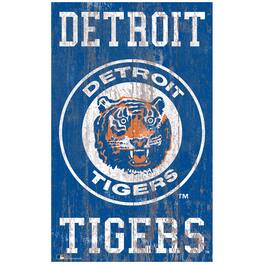 Fan Creations - Detroit Tigers 11'' x 19'' Heritage Distressed Logo Sign - Multicolor