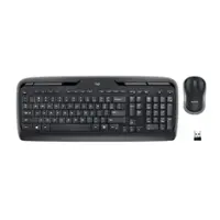 Logitech - MK320 Full-size Wireless Membrane Keyboard and Mouse Bundle - Black - Front_Zoom