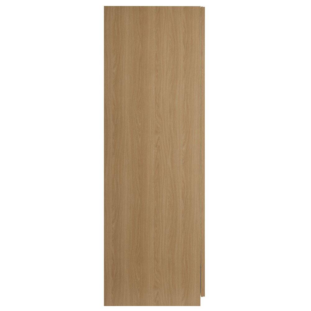 Back. Modway - Render 2-Door Wardrobe Closet - Brown.