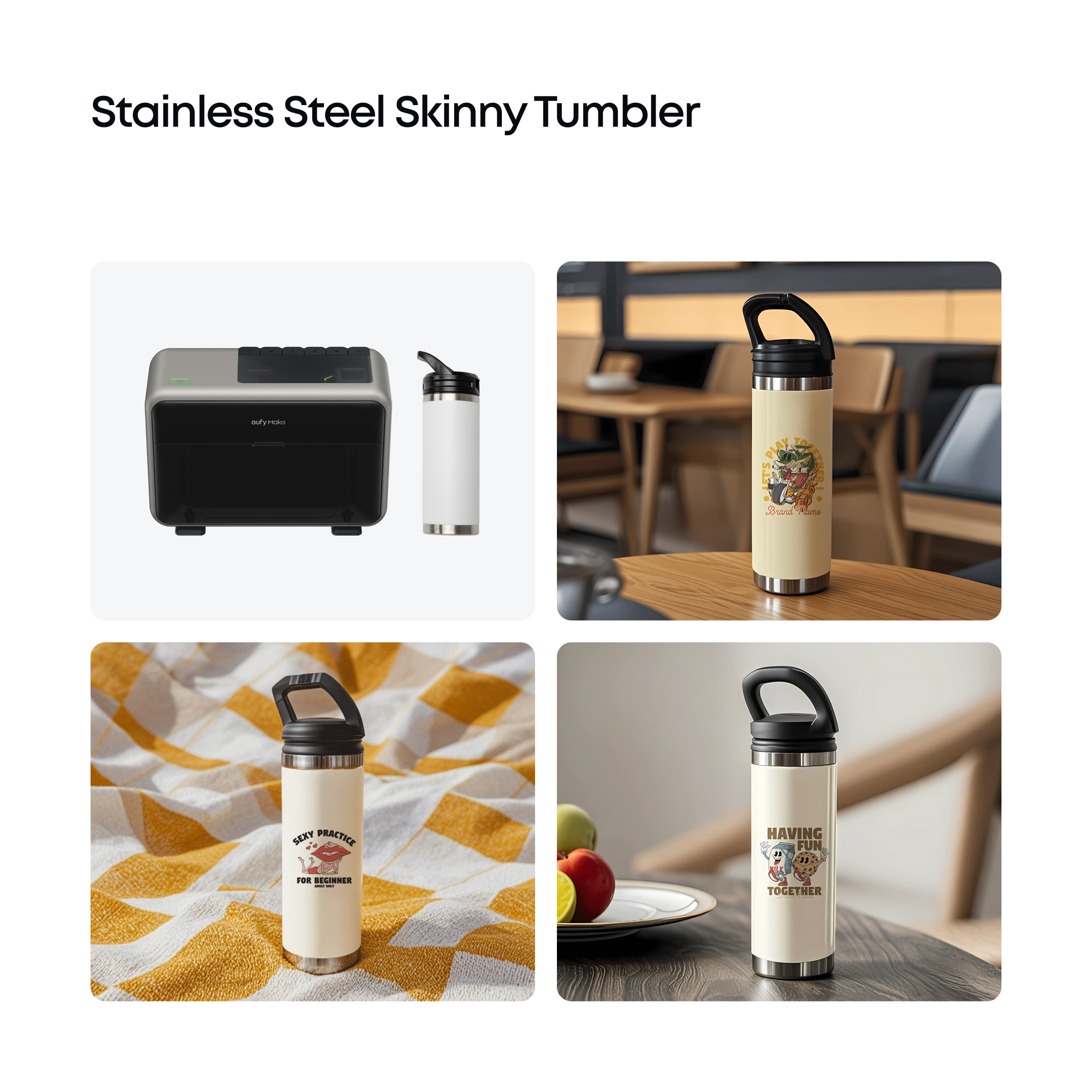 Stainless Steel Skinny Tumbler

autymake

Brand
SEXY PRACTICE
HAVING FUN 9 
FOR BEGINNER - 
TOGETHER