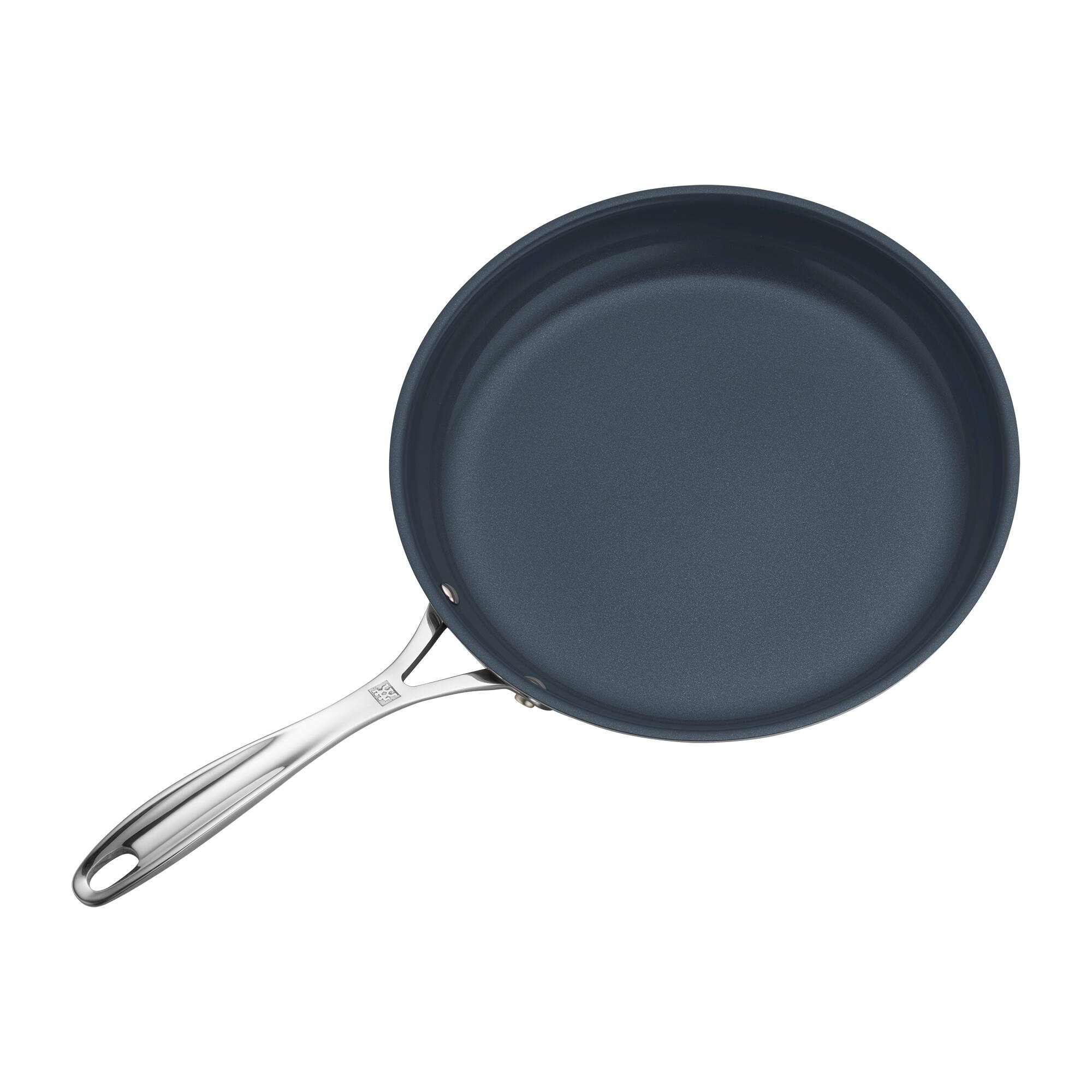 Alt View 1. ZWILLING - ZWILLING Clad CFX 10-inch Stainless Steel Ceramic Nonstick Fry Pan - Stainless Steel.