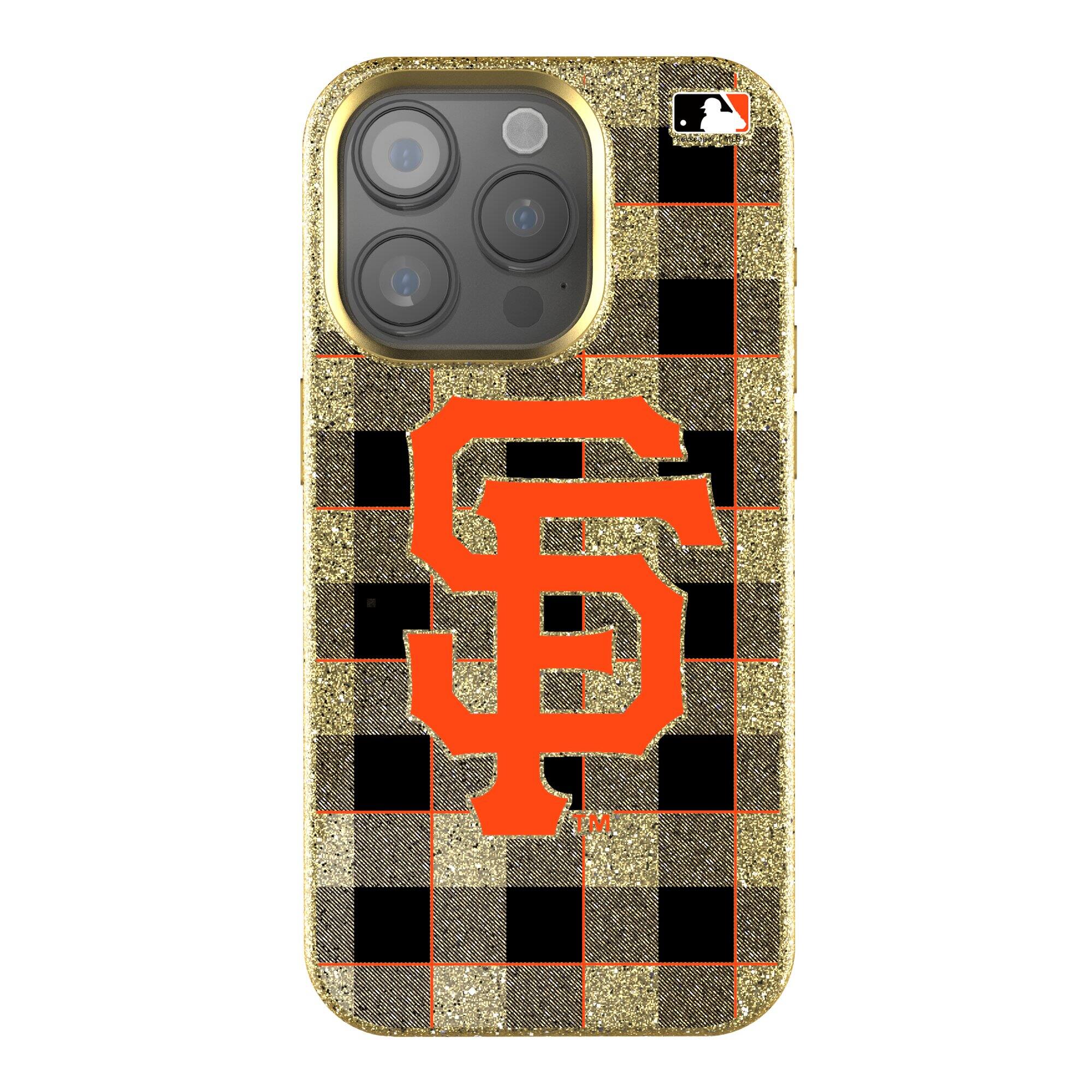 Keyscaper - MLB - San Francisco Giants Plaid Bling iPhone Case - 14 Pro Max - Gold price history on PriceWatchPro
