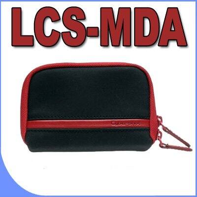 Back. Sony - Sony LCS-MDA Cybershot Carrying Case (Black & Red) for Sony DSCW330 DSCW350 DSCW370 DSCW510 DSCW520 DSCW530 DSCW560 Digi.
