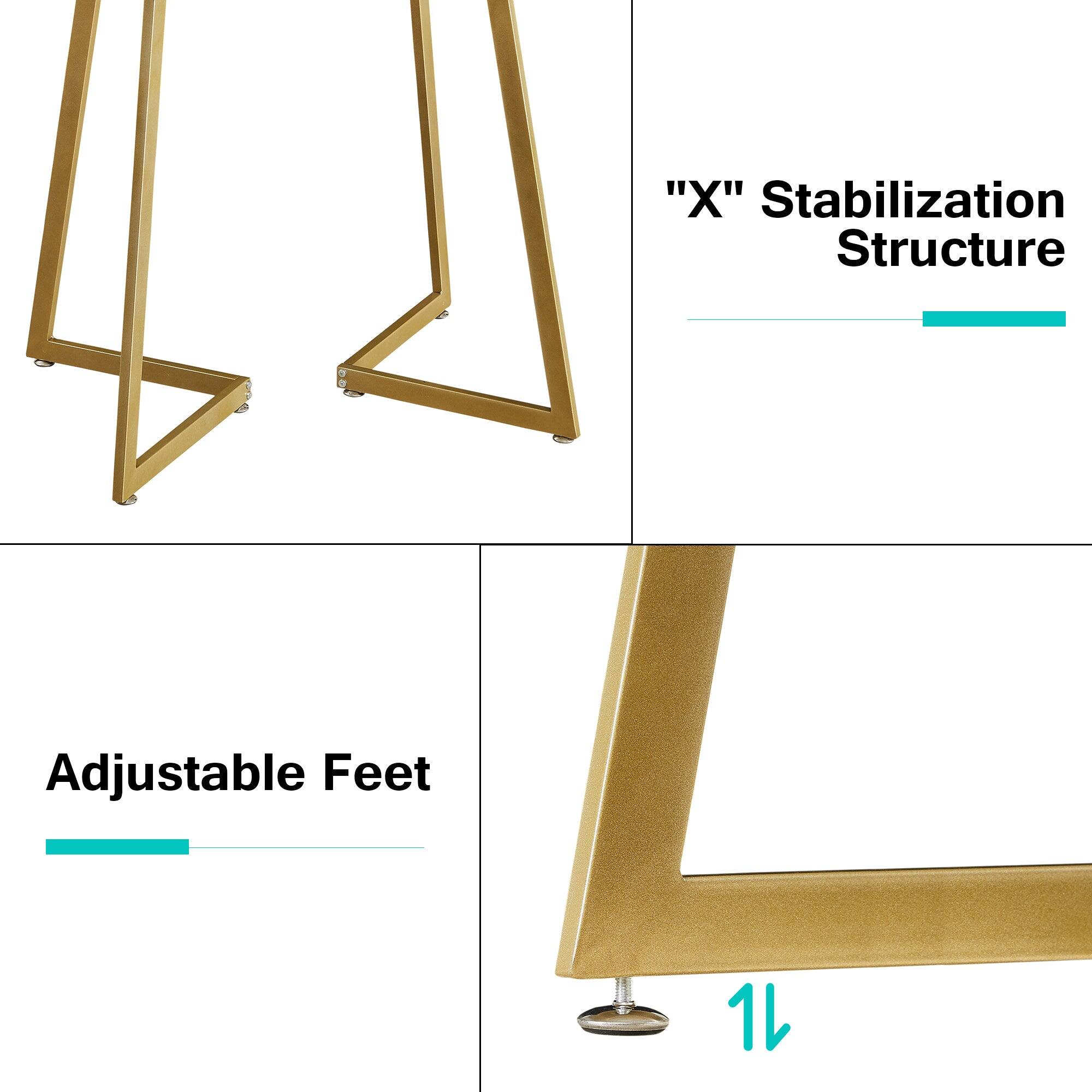 "X" Stabilization Structure

Adjustable Feet