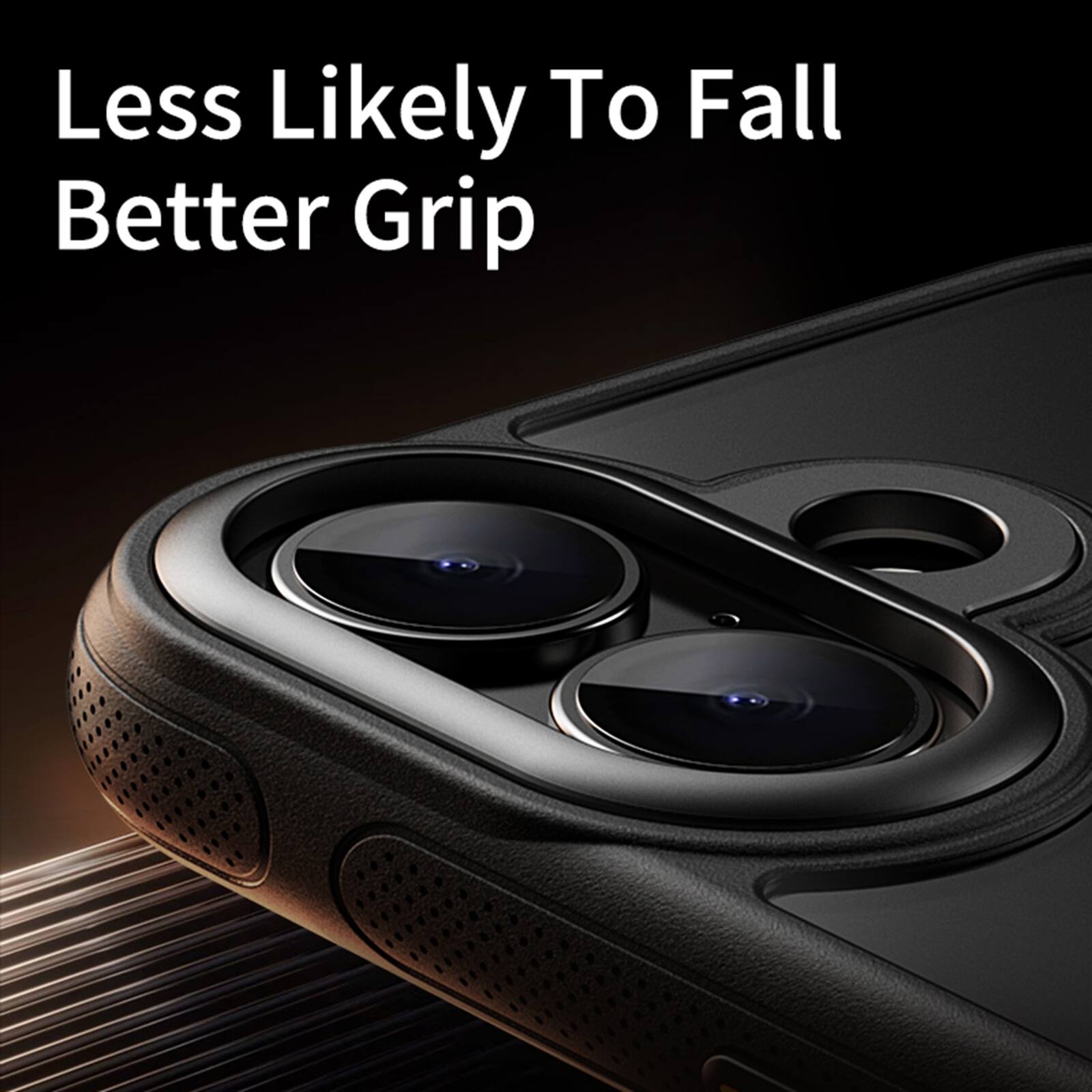 Less Likely To Fall  
Better Grip