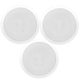 Pyle - PWRC82 8 Inch 2 Way Indoor/Outdoor Waterproof Ceiling Speakers, (3 Pack)