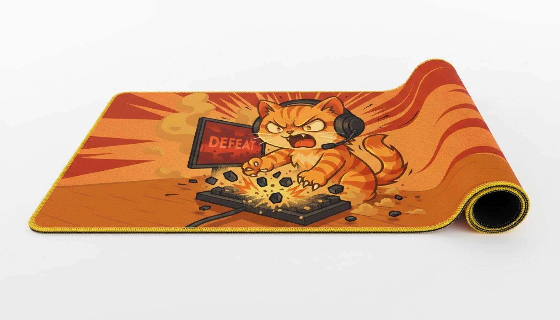 Angle. Lexip - RAGING CAT XXL MSPAD - Multicolor.