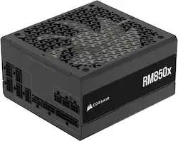 CORSAIR - RMx Series RM850x Cybenetics Gold Fully Modular ATX Power Supply - Black - Front_Zoom