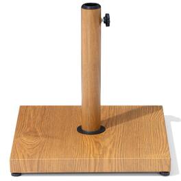 Crestlive Products - Square Weighted Umbrella Base Stand Cement Concrete Steel for Outdoor Market Umbrella - Brown