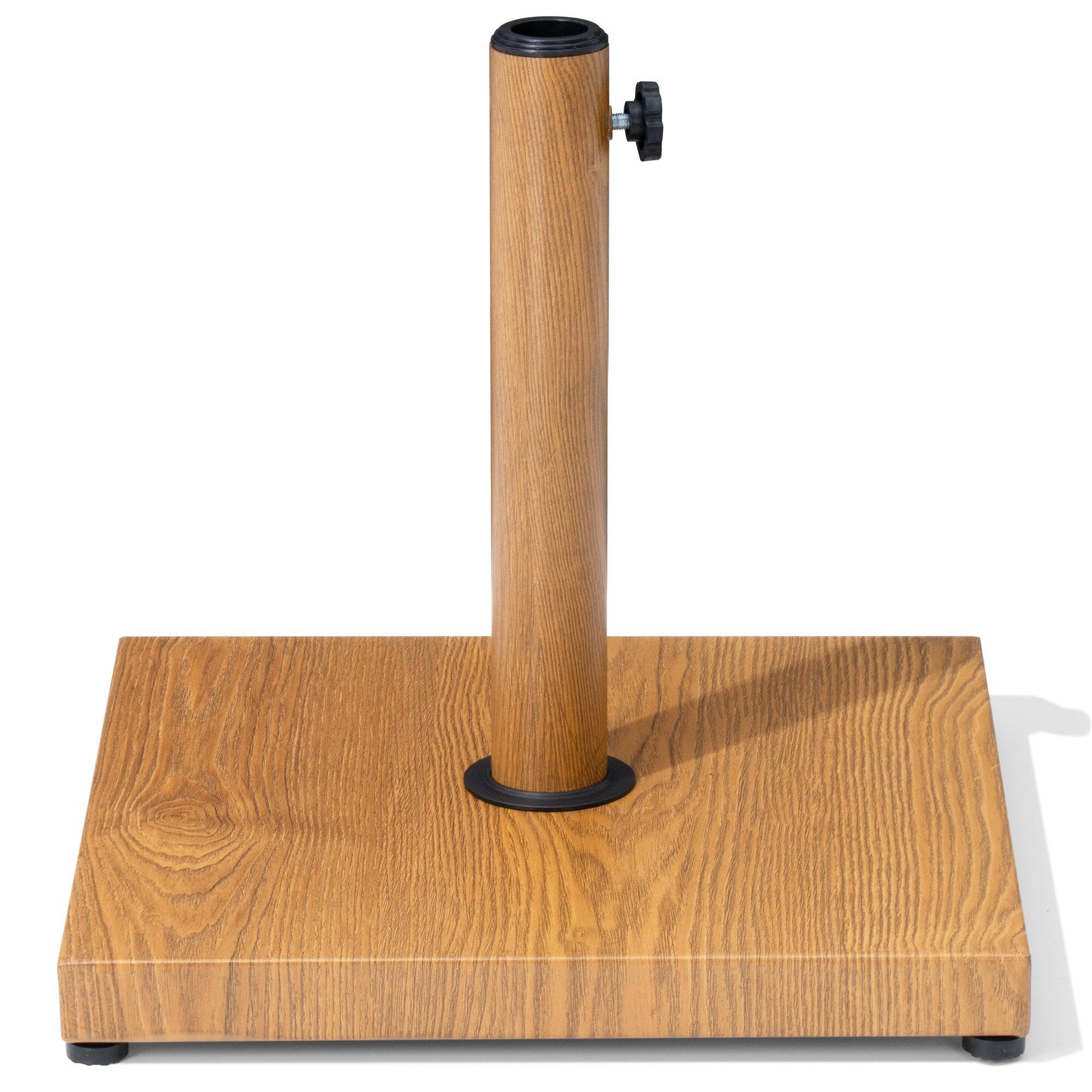 Front. Crestlive Products - Crestlive Products Square Weighted Umbrella Base Stand Cement Concrete Steel for Outdoor Market Umbrella - Brown.