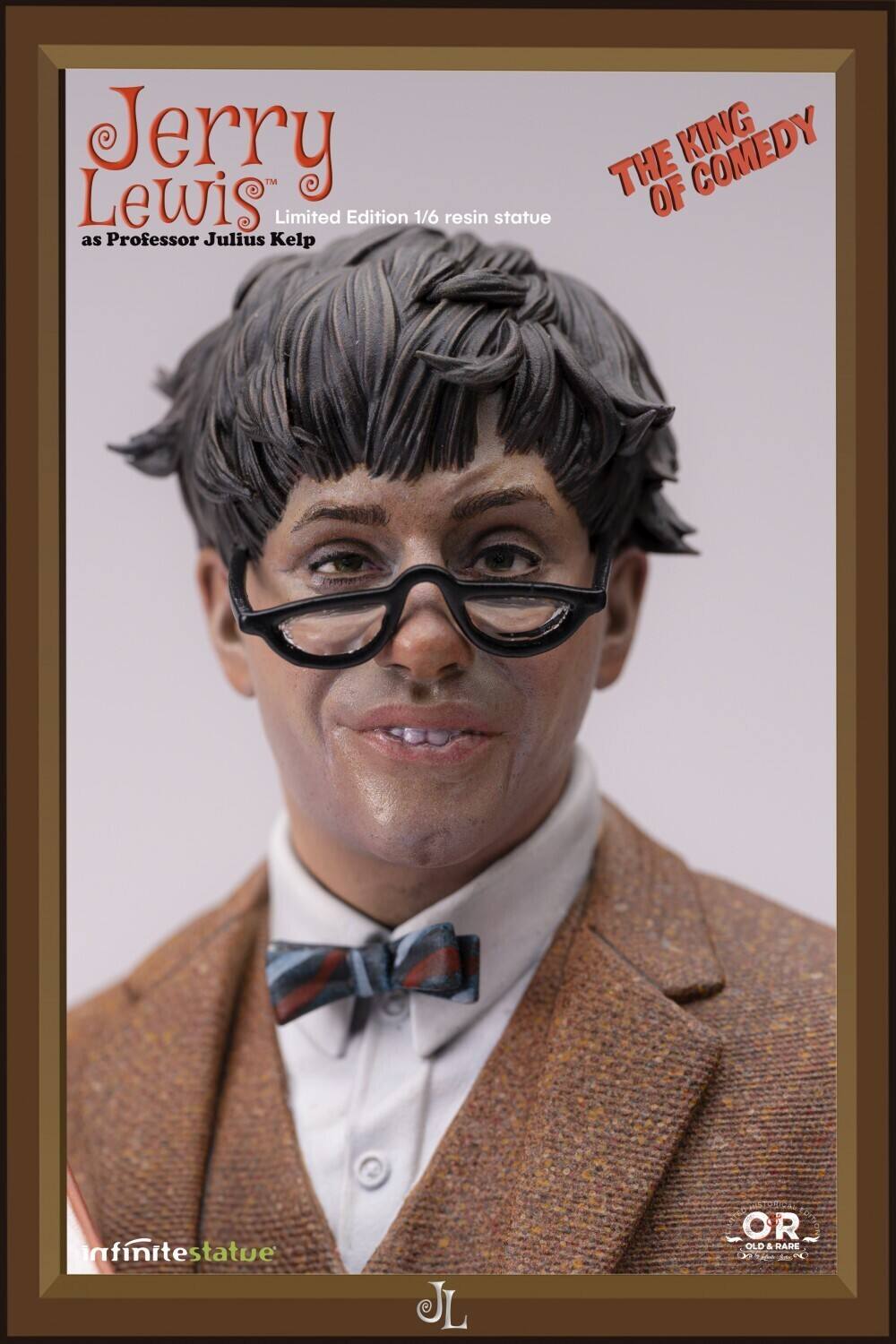Jerry Lewis™ Limited Edition 1/6 resin statue as Professor Julius Kelp

THE KING OF COMEDY

Infinite Statue

OR
OLD & RARE