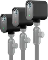 Logitech - Mevo Start Live Streaming Camera 3-Pack HD Action Camera - Black - Angle_Zoom