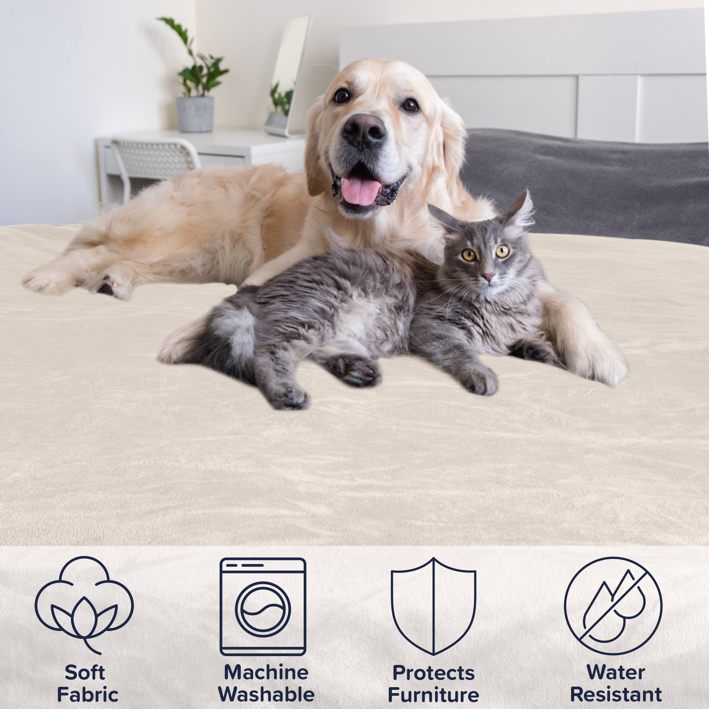 - Soft Fabric
- Machine Washable
- Protects Furniture
- Water Resistant