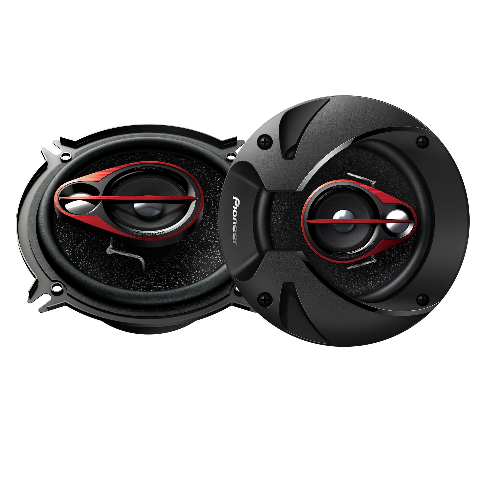 Pioneer - 5.25" - 3-way, 250 W Max Power, Coaxial Speakers (pair) - Black - Front_Zoom