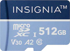 INSIGNIA™ Micro SDXC I 512GB V30 A2 10