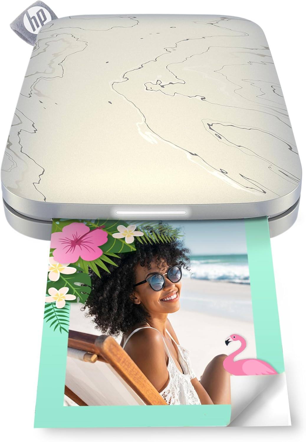 Angle. HP - HP Sprocket Select 2.3x3.4 Instant Portable Photo Printer, Eclipse Plus 100 Extra Sheets - Eclipse.