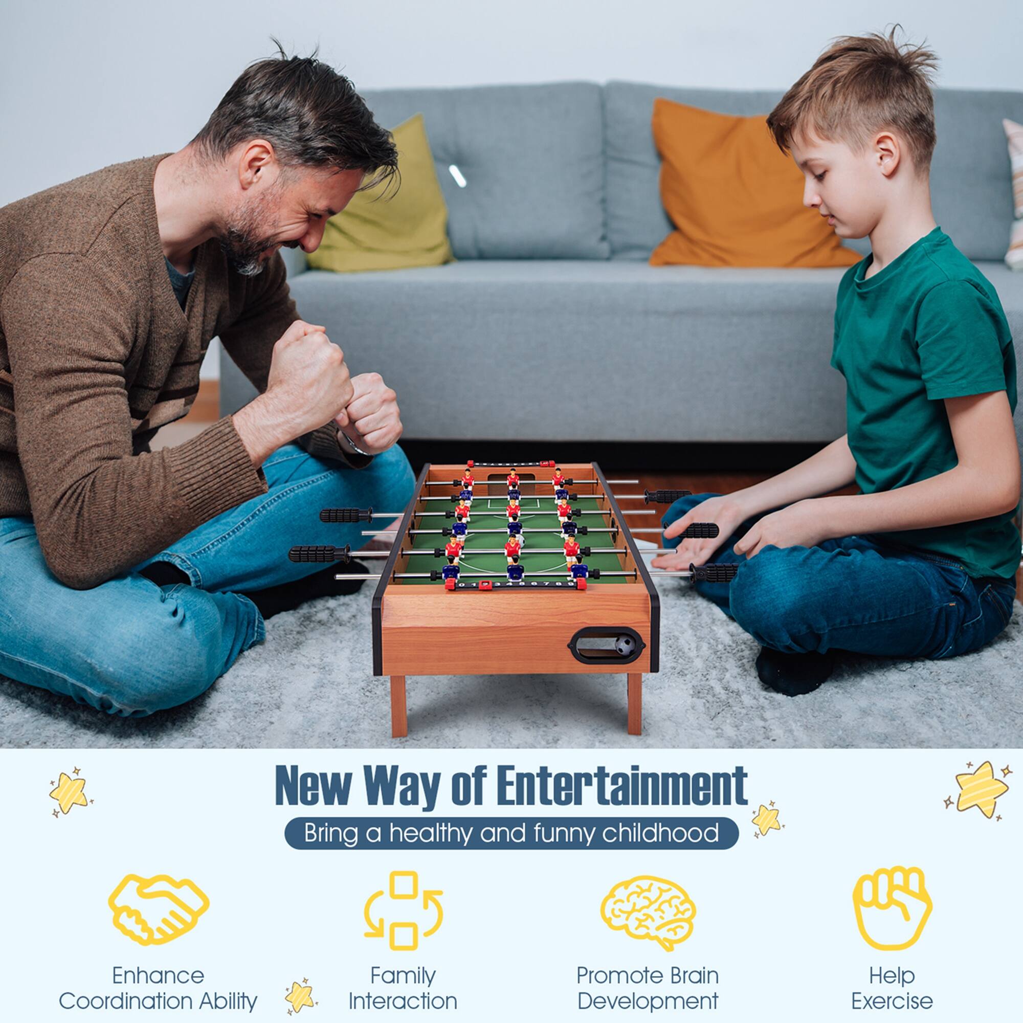 New Way of Entertainment Bring a healthy and funny childhood Enhance Coordination Ability Y Family Interaction Promote Brain Development Help Exercise