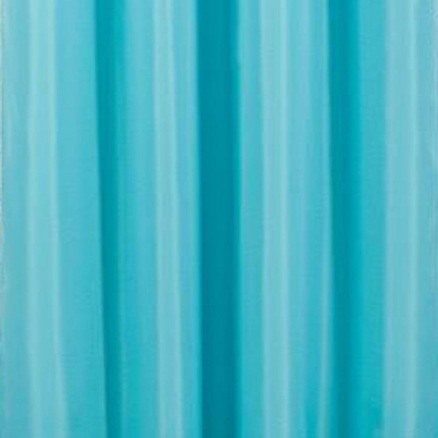 Left. Olivia Gray - Olivia Gray Gilbert Solid Single Grommet Curtain Panel Pair - 54x84" Turquoise - Turquoise.
