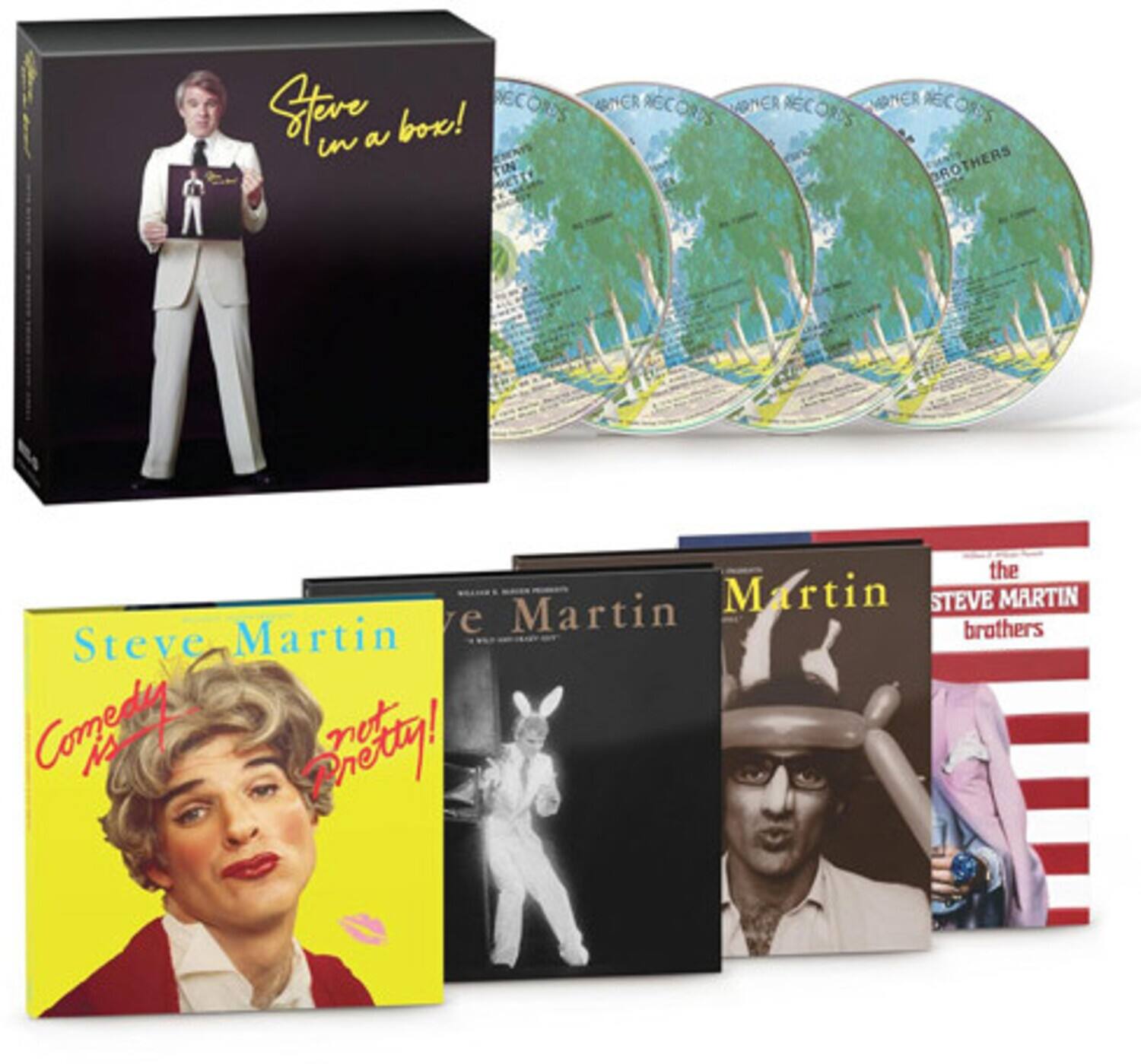 Steve Martin in a box!

Steve Martin
Comedy is not Pretty!

The Steve Martin Brothers