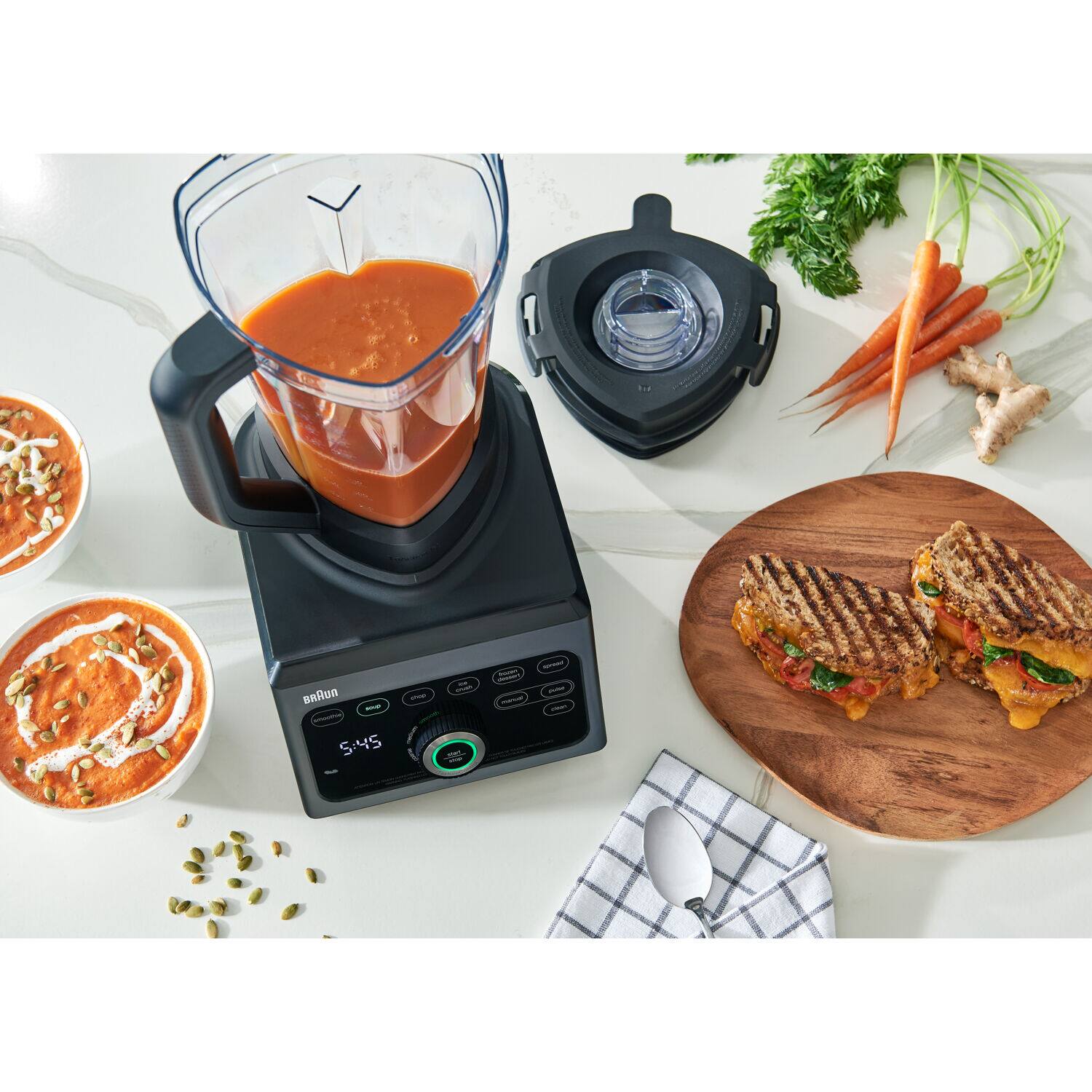 Sure, here is the corrected and grouped text from the image:

- BRAUN
- 5:45
- I