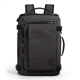 Bagsmart - Blast 38L Expandable Travel Backpack, Flight Approved Carry On Laptop Backpack with USB Port for Men Women - Black
