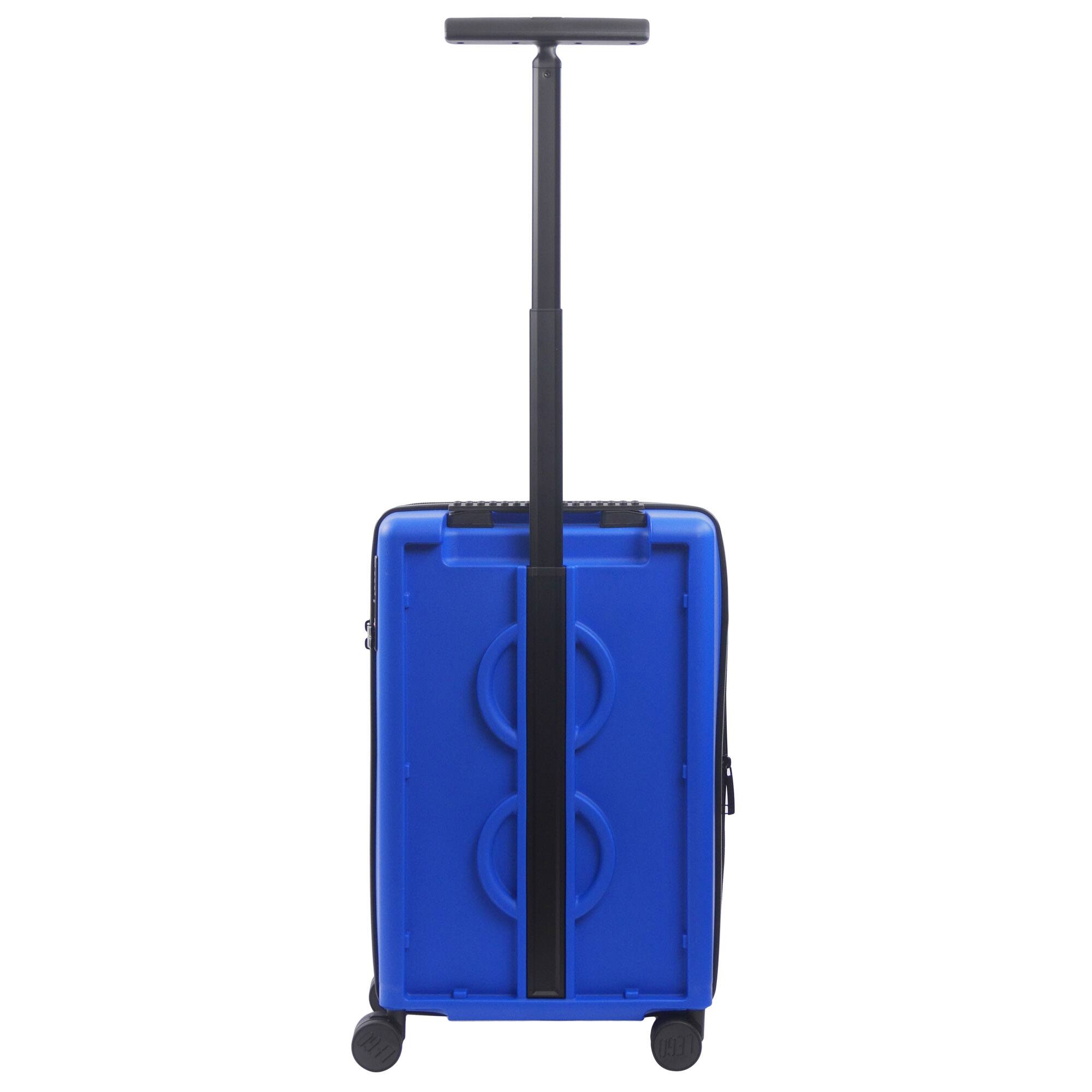 Back. LEGO - Signature Brick 2x3 Trolley Expandable 21.5 inch carry-on luggage - LIGHT BLUE.