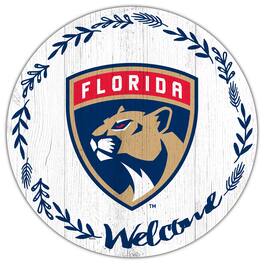 Fan Creations - Florida Panthers 12" Welcome Circle Sign - Multicolor