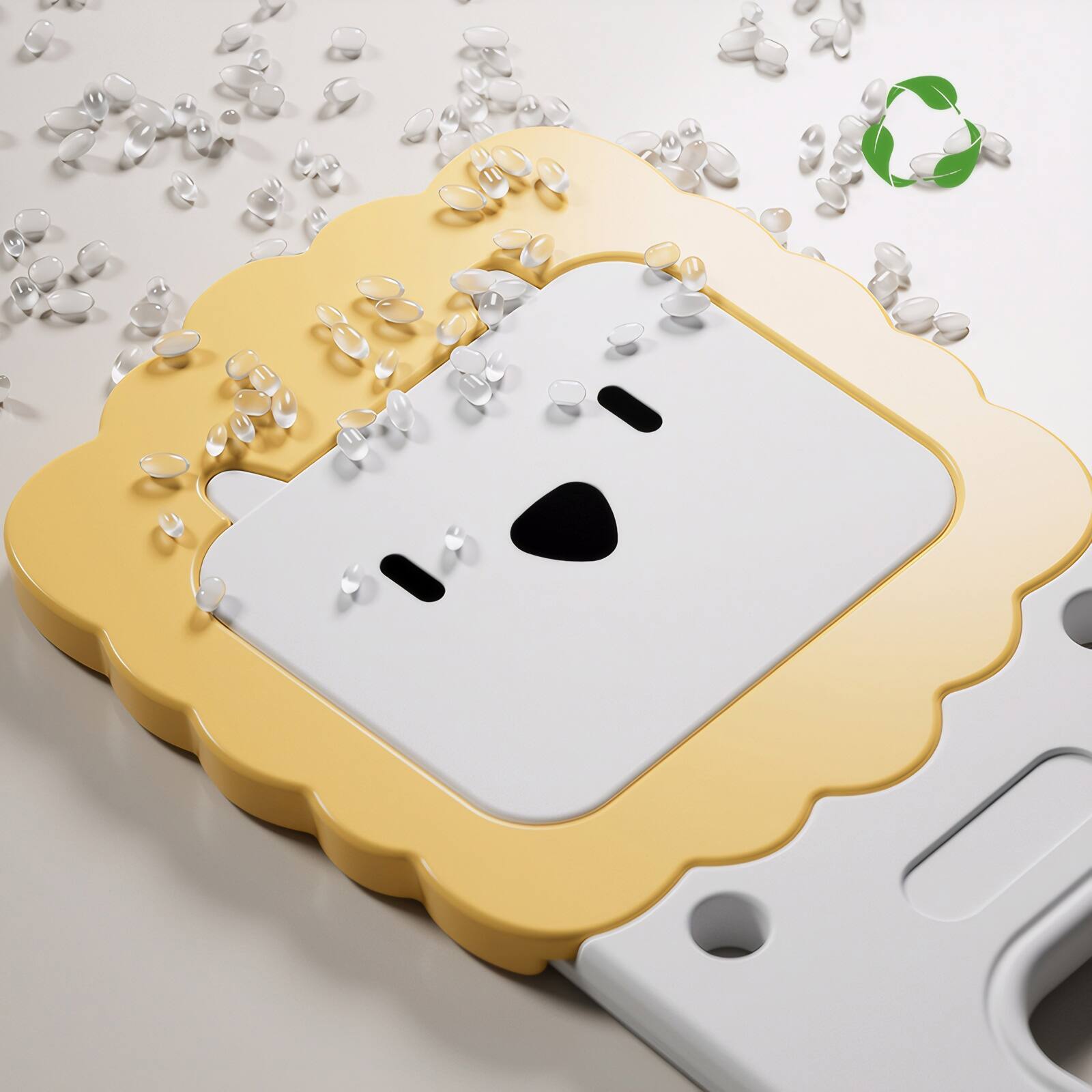 Alt View 3. Spaco - Spaco Kids Bookshelf Toy Storage, 4-Tier with 8 Removable Bins, for Nursery Bedroom Classroom - Grey+White+Yellow.